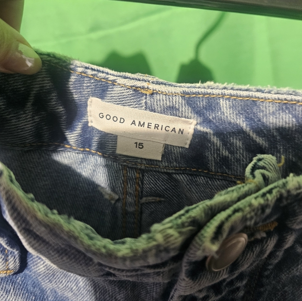 Good American NWT '90s Vintage Straigh Jeans Size 15 - 36 Waist 28 Inseam - Picture 5 of 7